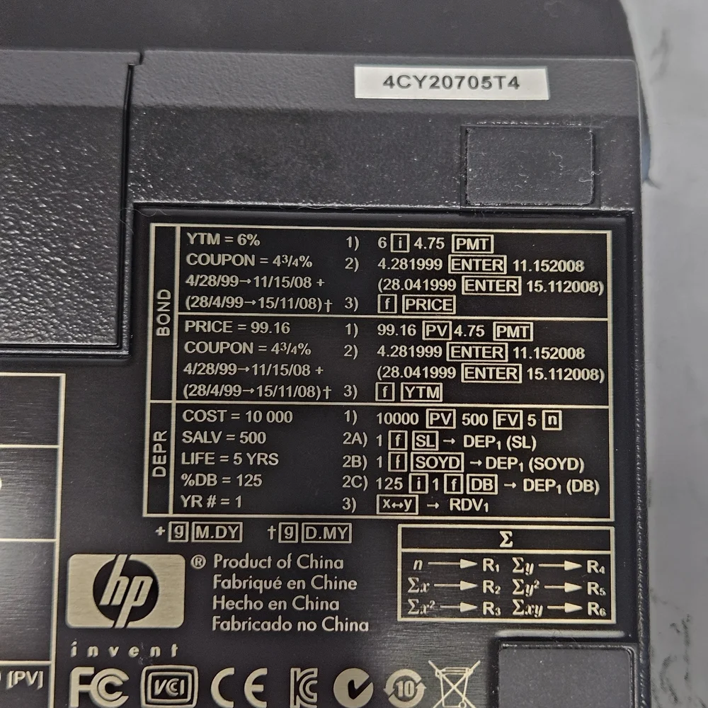 Vintage HP 12C FINANCIAL CALCULATOR. NICE CONDITION!
